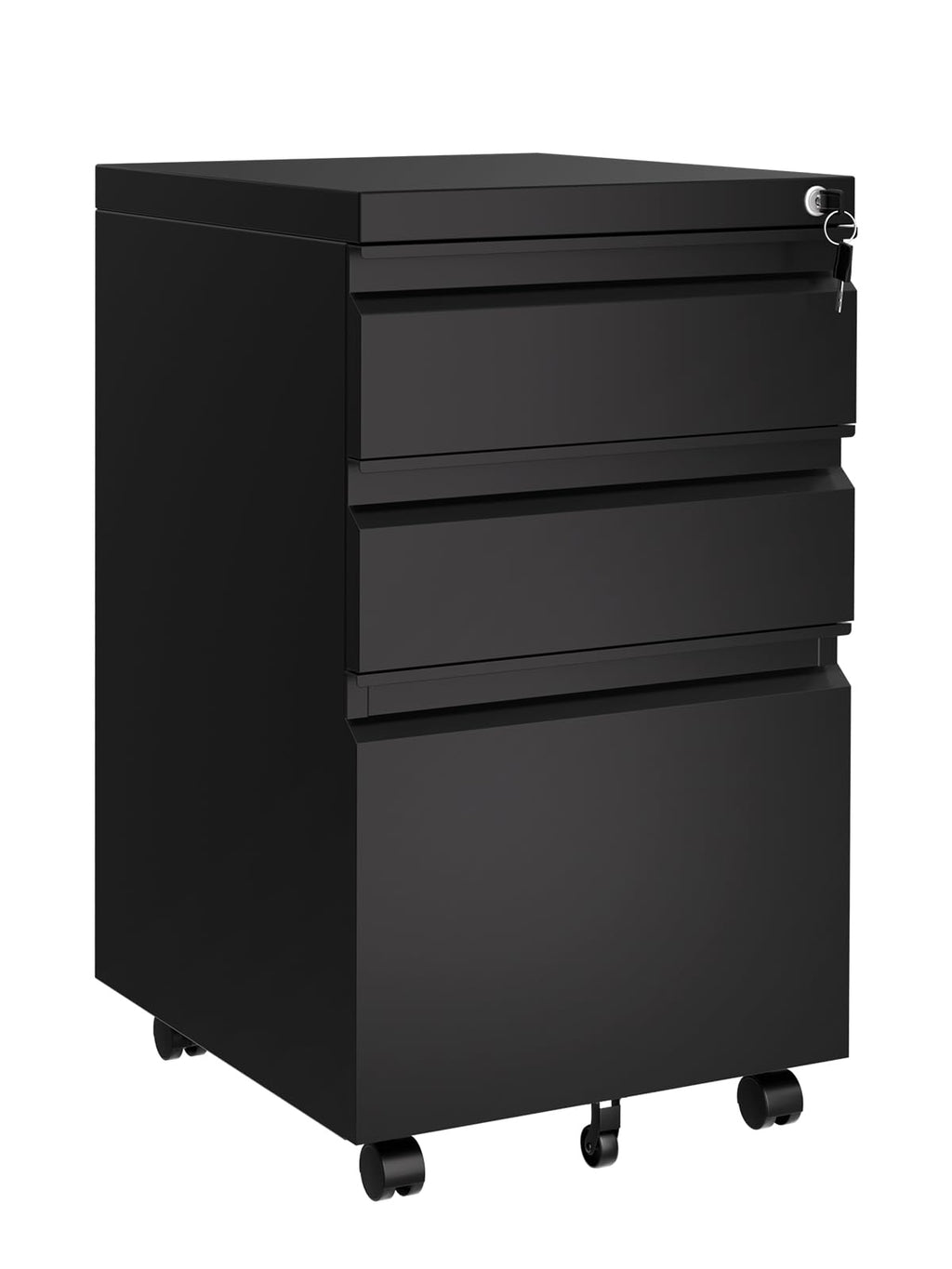 GarveeHome Lateral File Cabinet 3 Drawer, Metal Filing Cabinet with Lock & Keys, Fit Letter/Legal/A4 Size Documents, Easy to Assemble for Home Office & Workspaces