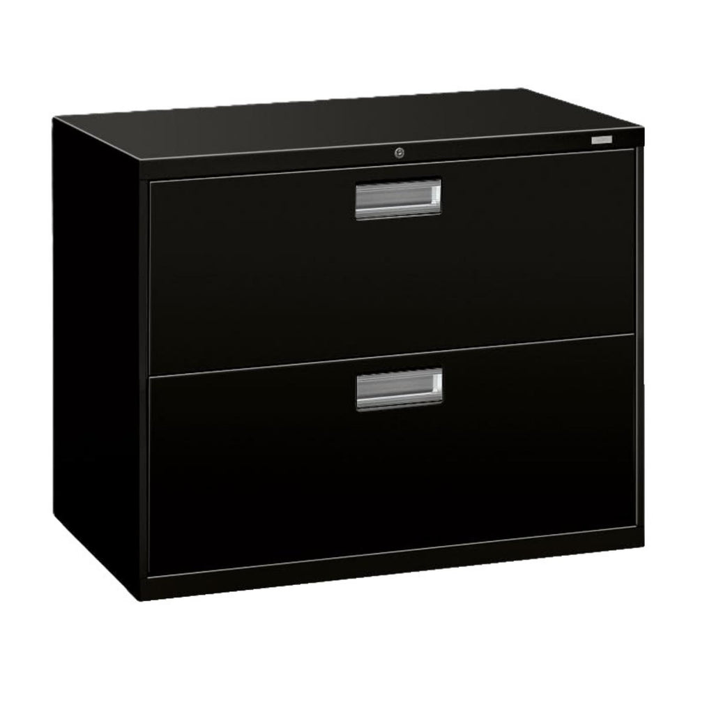 HON 5 Drawer Lateral File Cabinet with Lock, Metal Filing Cabinets for Offices, Adjustable Hangrails for A4, Legal, Letter Files, 18" Deep, Putty