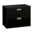 HON 5 Drawer Lateral File Cabinet with Lock, Metal Filing Cabinets for Offices, Adjustable Hangrails for A4, Legal, Letter Files, 18" Deep, Putty