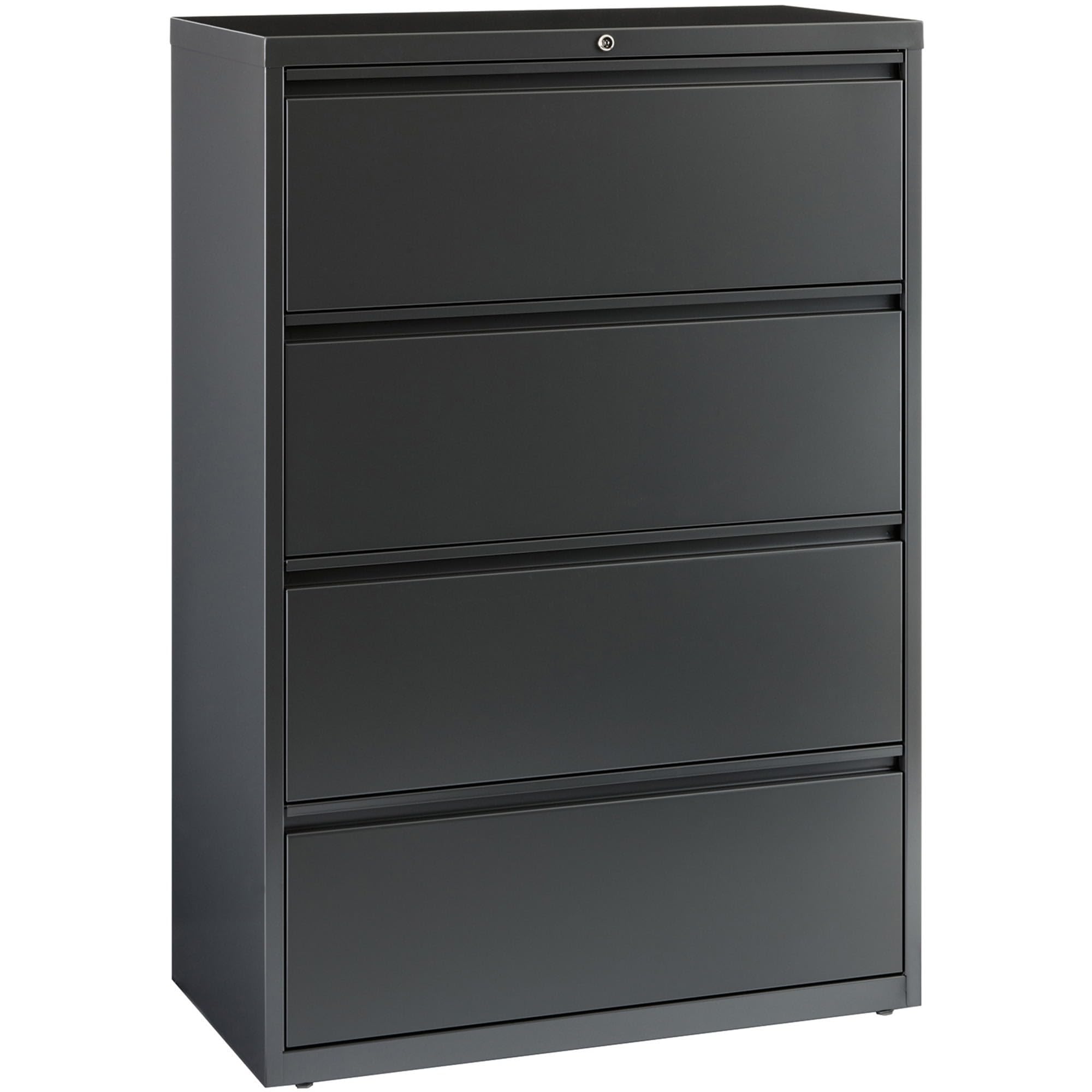 Lorell 4-Drawer Lateral File, 42 by 18-5/8 by 52-1/2-Inch, Charcoal
