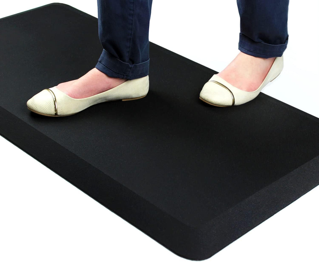 Floortex Comfort Anti-Fatigue Mat, Rectangular 16 x 24 Inches, Black