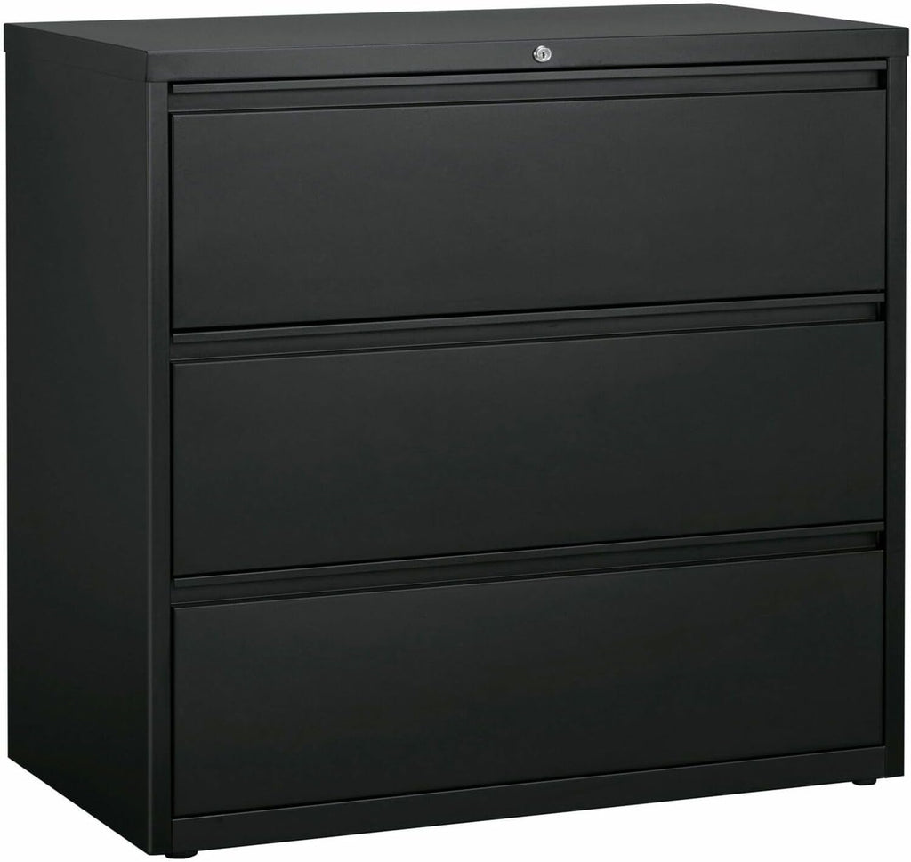Lorell 3-Drawer Lateral File, 42 by 18-5/8 by 40-1/4-Inch, Charcoal