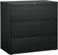 Lorell 3-Drawer Lateral File, 42 by 18-5/8 by 40-1/4-Inch, Charcoal