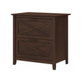 Bush Home Key West 2 Drawer Lateral File Cabinet in Bing Cherry, Document Storage for Home Office, Accent Chest with Drawers