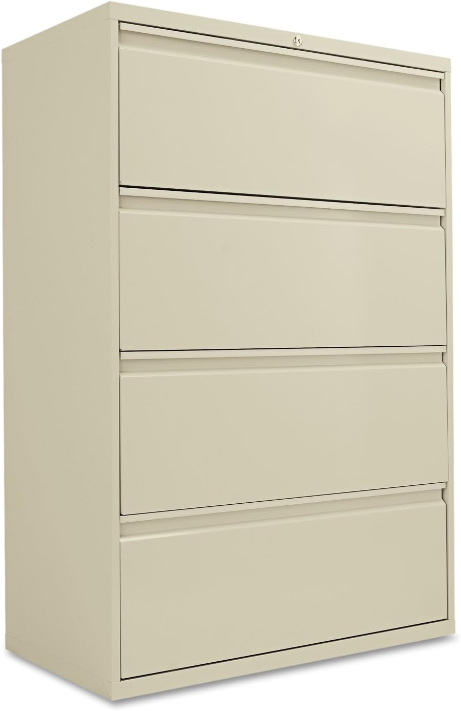 Alera ALELF3654PY Four-Drawer Lateral File Cabinet, 36w x 19-1/4d x 53-1/4h, Putty