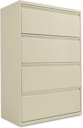 Alera ALELF3654PY Four-Drawer Lateral File Cabinet, 36w x 19-1/4d x 53-1/4h, Putty