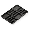 SpaceAid 21-Piece Bamboo Drawer Organizer Storage Boxes Set, Wood Tray Junk Drawer Organizers Multi-Use Divider Bins for Kitchen, Bathroom, Office Desk and Makeup Organization (21 Pack, Natural)
