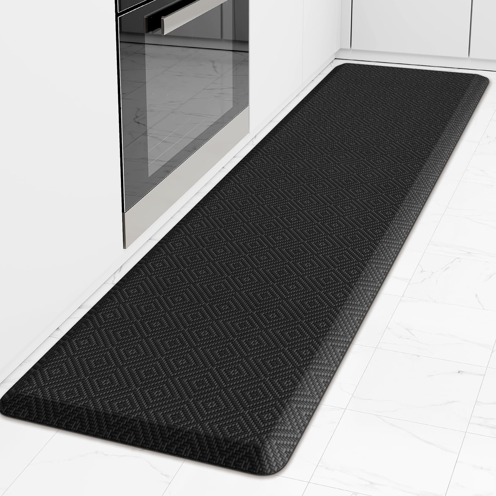Mattitude Kitchen Mat Cushioned Anti-Fatigue Floor Mat Water Resistant Non-Slip Mats and Rugs Standing and Comfort Desk Mats for House Sink Office Laundry (Beige, 17.3"x39")