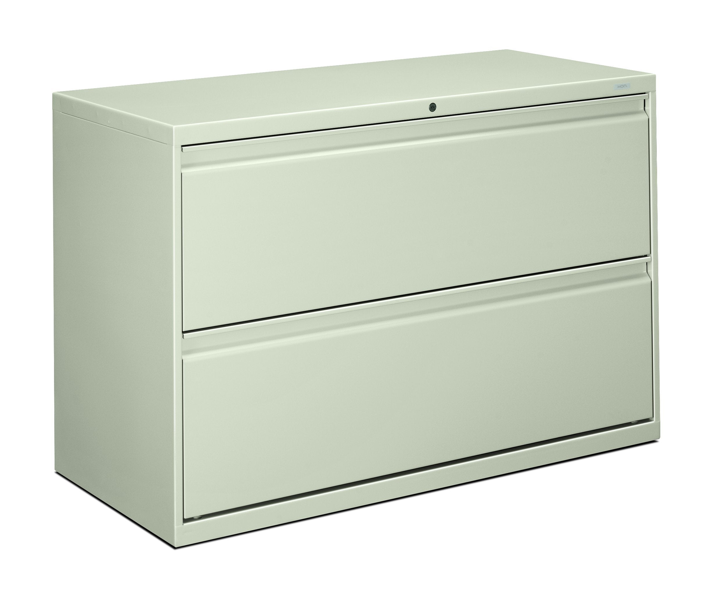 HON Brigade 800 Series Lateral File with 4 Drawers and Radius Pull, 42", Black