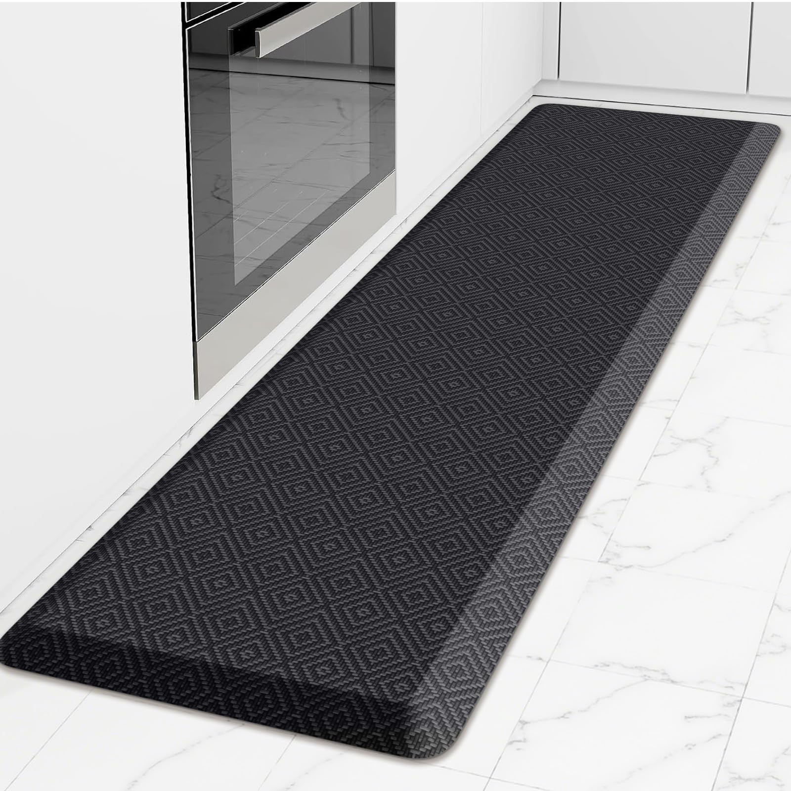 Mattitude Kitchen Mat Cushioned Anti-Fatigue Floor Mat Water Resistant Non-Slip Mats and Rugs Standing and Comfort Desk Mats for House Sink Office Laundry (Beige, 17.3"x39")