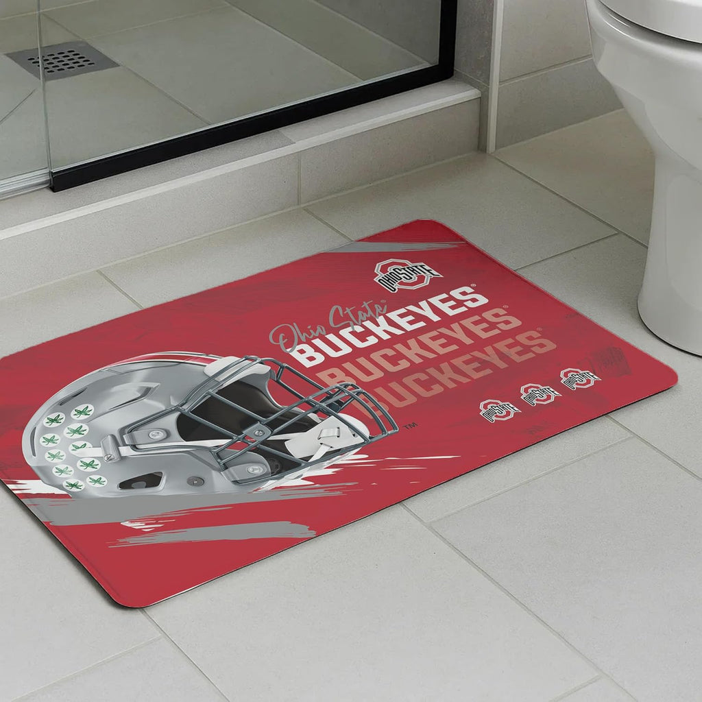Northwest NCAA Embossed Anti-Fatigue Floor Mat, Cushioned Standing Support, 18 x 30 in