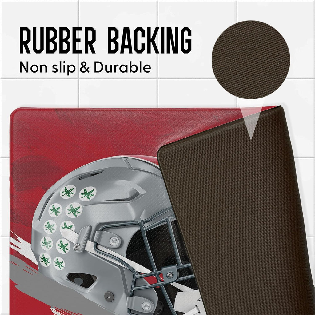 Northwest NCAA Embossed Anti-Fatigue Floor Mat, Cushioned Standing Support, 18 x 30 in